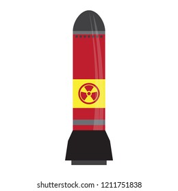 Isolated nuclear missile icon. Vector illustration design