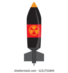 Isolated nuclear missile icon. Vector illustration design
