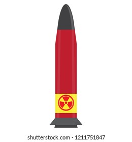 Isolated nuclear missile icon. Vector illustration design