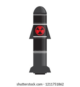 Isolated nuclear missile icon. Vector illustration design