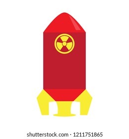 Isolated nuclear missile icon. Vector illustration design