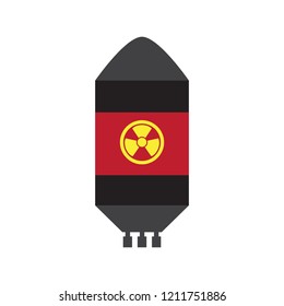 Isolated nuclear missile icon. Vector illustration design