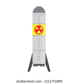 Isolated nuclear missile icon. Vector illustration design