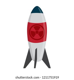 Isolated nuclear missile icon. Vector illustration design