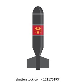 Isolated nuclear missile icon. Vector illustration design