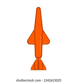 Isolated nuclear missile icon. Vector illustration design