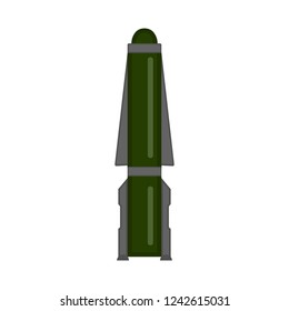 Isolated nuclear missile icon. Vector illustration design