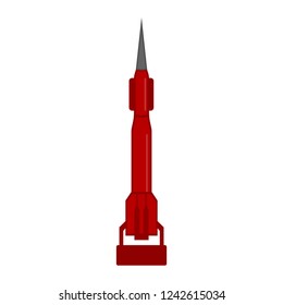 Isolated nuclear missile icon. Vector illustration design