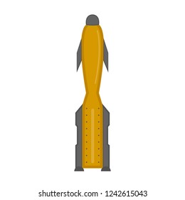 Isolated nuclear missile icon. Vector illustration design