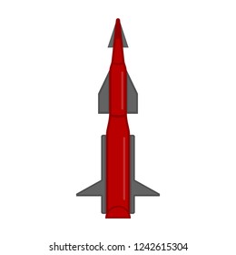 Isolated nuclear missile icon. Vector illustration design