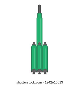 Isolated nuclear missile icon. Vector illustration design