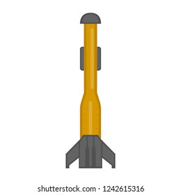 Isolated nuclear missile icon. Vector illustration design
