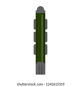 Isolated nuclear missile icon. Vector illustration design