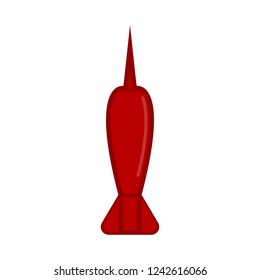 Isolated nuclear missile icon. Vector illustration design