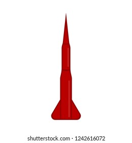 Isolated nuclear missile icon. Vector illustration design