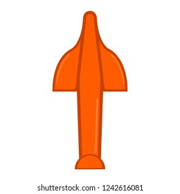 Isolated nuclear missile icon. Vector illustration design