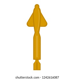 Isolated nuclear missile icon. Vector illustration design