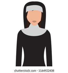 Isolated nun avatar