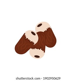 Isolated nutmeg Islamic ramadan Karem religious icon- Vector