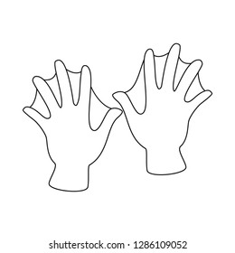 Isolated object of accessory and style icon. Set of accessory and distinctive stock symbol for web.