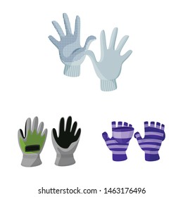 Isolated object of accessory and style icon. Set of accessory and distinctive stock vector illustration.