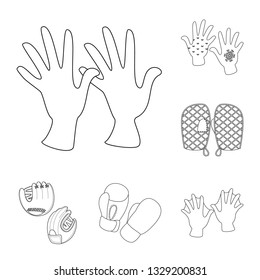 Isolated object of accessory and style logo. Collection of accessory and distinctive vector icon for stock.