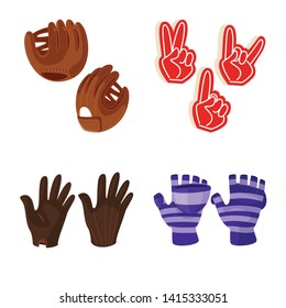 Isolated object of accessory and style logo. Collection of accessory and distinctive stock vector illustration.