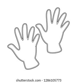 Isolated object of accessory and style sign. Set of accessory and distinctive stock symbol for web.