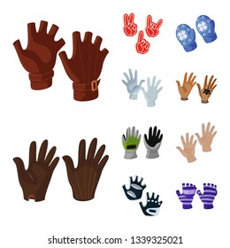 Isolated object of accessory and style sign. Collection of accessory and distinctive stock symbol for web.