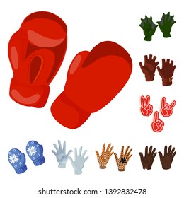 Isolated object of accessory and style sign. Set of accessory and distinctive stock symbol for web.