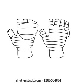 Isolated object of accessory and style symbol. Collection of accessory and distinctive vector icon for stock.