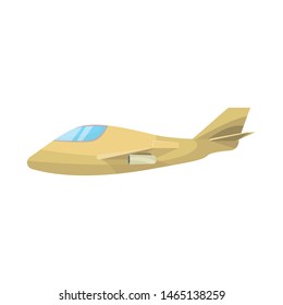 Isolated object of aeroplane and space icon. Set of aeroplane and airborne stock vector illustration.
