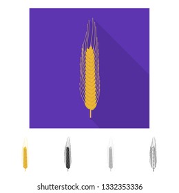 Isolated object of agriculture and farming sign. Set of agriculture and plant  vector icon for stock.