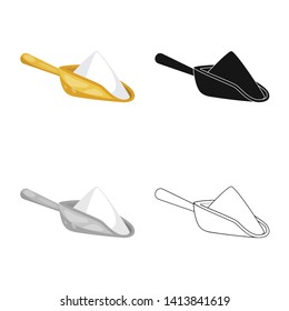 Isolated object of agriculture and farming symbol. Collection of agriculture and plant  stock symbol for web.