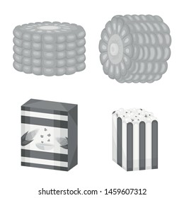 Isolated object of agriculture and nutrition symbol. Set of agriculture and vegetable vector icon for stock.