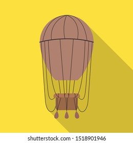 Isolated object of air and balloon icon. Web element of air and airship stock vector illustration.