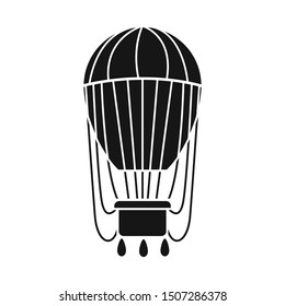 Isolated object of air and balloon logo. Graphic of air and airship stock vector illustration.