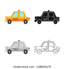 Isolated object of airport and airplane symbol. Set of airport and plane vector icon for stock.
