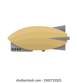 Isolated object of airship and dirigible icon. Web element of airship and balloon vector icon for stock.