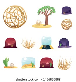 Isolated object of America field logos. Collection of field and texas stock symbol for web.