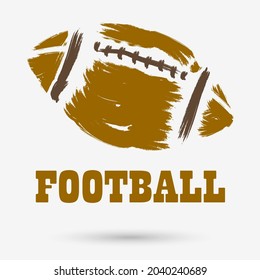 Isolated object AMERICAN FOOTBALL, vector illustration.