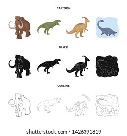 Isolated object of animal and character sign. Set of animal and ancient stock symbol for web.