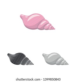 Isolated object of animal and decoration icon. Collection of animal and ocean vector icon for stock.