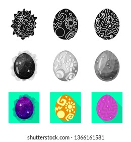 Isolated object of animal and prehistoric icon. Set of animal and cute  vector icon for stock.