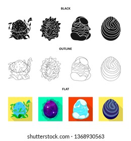 Isolated object of animal and prehistoric icon. Collection of animal and cute  stock vector illustration.