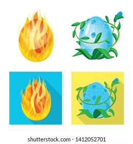 Isolated object of animal and prehistoric icon. Collection of animal and cute  vector icon for stock.