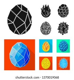 Isolated object of animal and prehistoric logo. Set of animal and cute  vector icon for stock.