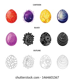 Isolated object of animal and prehistoric symbol. Collection of animal and cute stock vector illustration.