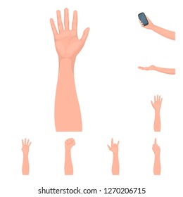 Isolated object of animated and thumb symbol. Set of animated and gesture stock symbol for web.