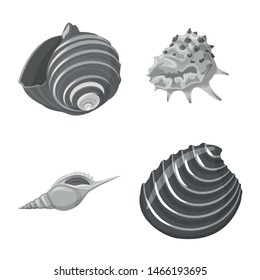 Isolated object of aquarium and aquatic symbol. Collection of aquarium and decoration stock symbol for web.